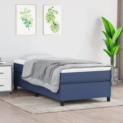 Produktbild von The Living Store Boxspringbett Blau 80x200 cm Stoff