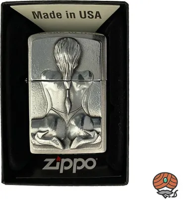 Produktbild von Zippo Benzinfeuerzeug "Kneeling Girl" | Sexy Frau Motiv | Sturmfeuerzeug | Original NEU