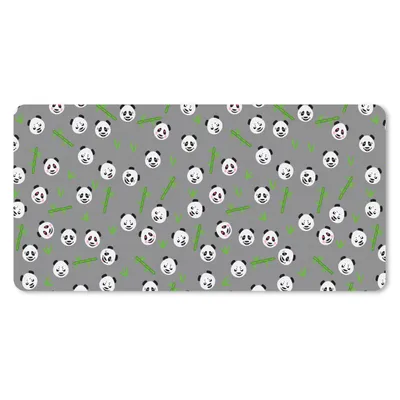 Produktbild von MuchoWow® Schreibtischunterlage Panda - Bambus - Entwurf 80x40 cm - XXL Mauspad - Gaming Mauspad