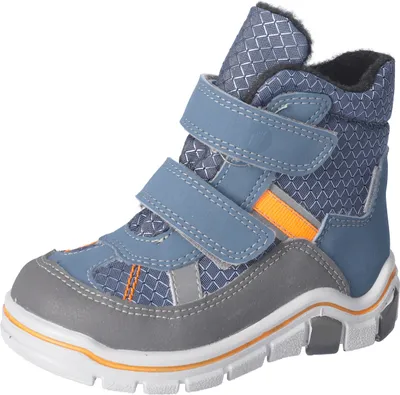 Produktbild von RICOSTA Waschbare Boots GABRIS von PEPINO für kalte Wintertage HighTech/Textil Klettverschluss Warmfutter Jungen pavone/jeans Blau Größe 28