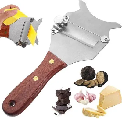 Produktbild von Vielseitiges Küchenwerkzeug, Edelstahl und Holz, Trüffelschneider