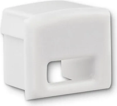 Produktbild von ISOLED Endkappe EC82W weiß für Profil SURF10 mit Kabeldurchführung, 1 STK