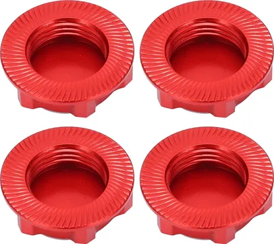 Obrázok produktu pre Ľahké šesťhranné matice kolies z hliníkovej zliatiny 17 mm proti uvoľneniu prachotesné šesťhranné matice pre 1/8 RC CarRed