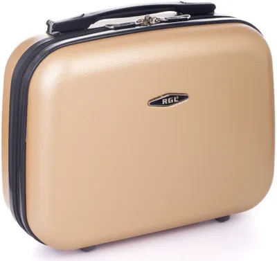 Produktbild von Beautycase Hartschalen Kosmetikkoffer | Leichter Reise-Beautykoffer für Damen, abschließbar und mit Trolleyhalterung