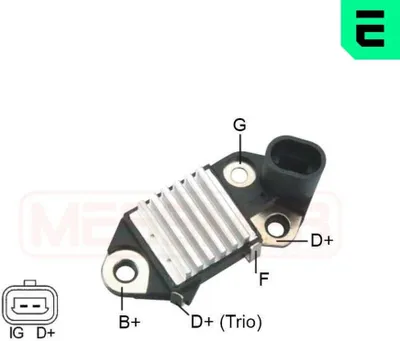 Produktbild von ERA 215956 Lichtmaschinenregler 14,6V für CHEVROLET MATIZ (M200, M250) Generator
