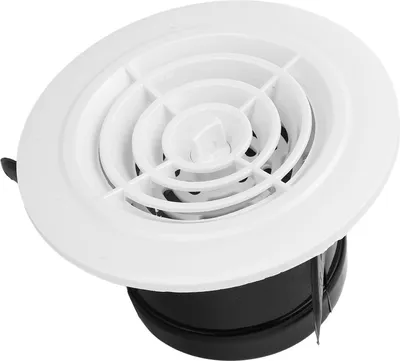 Obrázek produktu pro Kulatá větrací mřížka ABS 75mm rotace Kulatá větrací mřížka pro koupelny a kuchyně