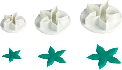 Produktbild von 3 Ausstecher Blume / Seestern