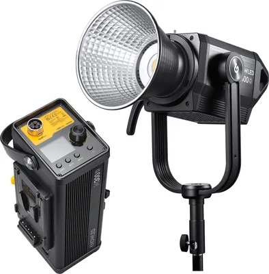 Produktbild von Godox M300D 330 W Professionelle Fotografie LED-Videoleuchte Studio-Fuelllicht 5600 K Einstellbare Helligkeit CRI ¡Ý 96 TLCI ¡Ý 97 Bowens-Halterung fuer Innen- und Aussenfotografie Portraet-Videoaufnahme