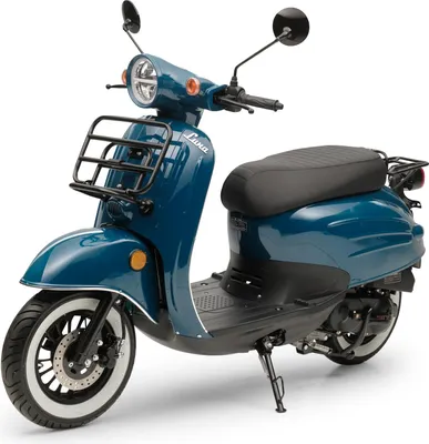 Produktbild von Motorroller 50 ccm Burnout Luna Ozeanblau 25 km/h