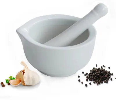 Produktbild von Mörser und Stößel aus Granit für Gewürze und Kräuter