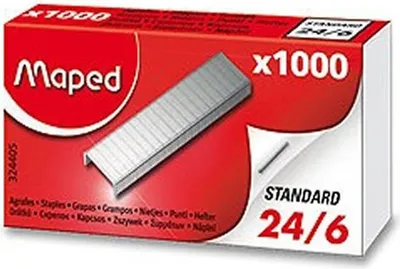 Zdjęcie produktu dla Maped Heftklammern 24/6, verzinkt, Kleinpackung