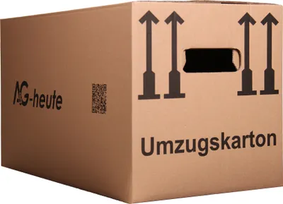 Produktbild von A&G-heute Umzugskartons 60 x 33 x 34cm Standard Faltkartons Umzugskisten 2-wellig doppelter Boden Profi Stück: 10