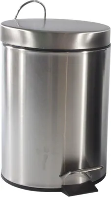 Produktbild von Treteimer/Abfallbehalter - silber - 3 Liter - Edelstahl - 21 x 30 cm