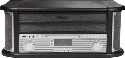 Image de Denver MRD-51 Radio rétro avec DAB, lecteur CD et tourne-disque