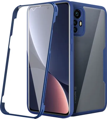 Image de Étui pour Xiaomi 12 Pro, protection complète à 360° avec protecteur d'écran intégré pour Xiaomi 12 Pro bleu