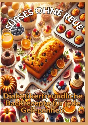 Produktbild von SÜSSES OHNE REUE: Zuckerfrei genießen: Backen für Diabetiker - Brot, Kuchen, Pralinen und gesunde Süßigkeiten