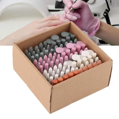 Produktbild von Nagelfräser Bits 100 Stück Schleifkörper für Maniküre & Pediküre 3/32 Zoll