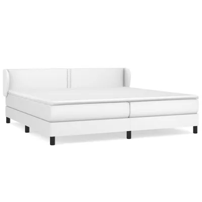 Productafbeelding van vidaXL Boxspringbed met matras, wit, 200x200 cm, kunstleer
