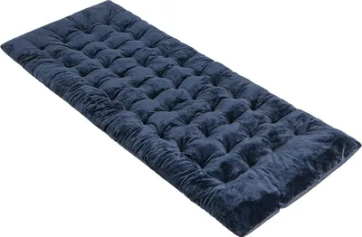 Produktbild von COSTWAY Baumwolle Feldbett Auflage, 7 cm Dicke Martratze mit 4 Befestigungsbändern, Mehrzweck für Campingbett, Sonnenliege, Gartenliege, 190 x 70 cm