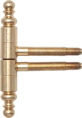 Produktbild von SFS Einbohrband 2-tlg. mit Zierkopf, ø 16 mm, Bandhöhe 108,5mm,Stahl vermessingt