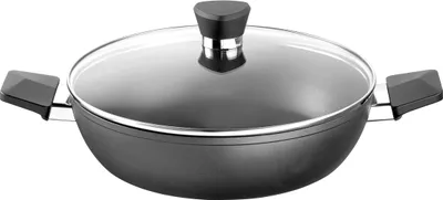 Produktbild von ROHE Germany Aluminium-Servierpfanne Henry, 28 cm, mit Glasdeckel