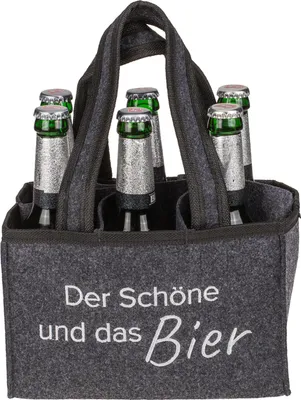 Produktbild von Bier Flaschentasche Männer Handtasche Bierträger Der Schöne und das Bier