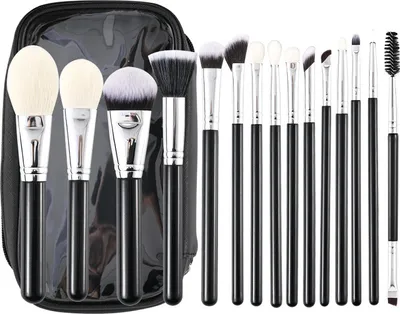 Obrázok produktu pre INF Profesionálna 15-dielna sada štetcov na make-up s puzdrom