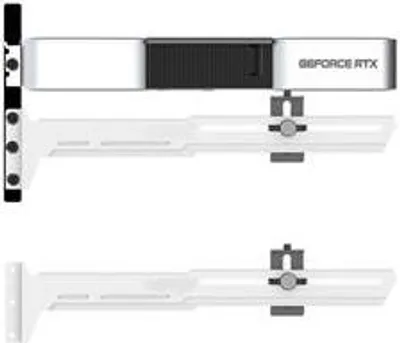 Obrázek produktu pro 1stCOOL GPU Holder - kovový nastavitelný bílý držák VGA