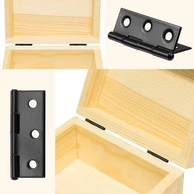 Produktbild von Kleine Türscharniere aus Edelstahl, klappbar, 20 Stück, für Schränke und Tore