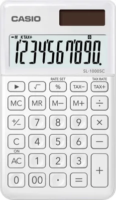 Immagine prodotto di Casio SL-1000SC-WE calcolatrice Tasca Calcolatrice di base Bianco