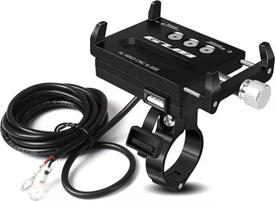 Produktbild von GUB G85E Motorrad Handyhalterung mit USB-Ladefunktion Roller Smartphone-Halter für Handy, Smartphone, Navi usw.