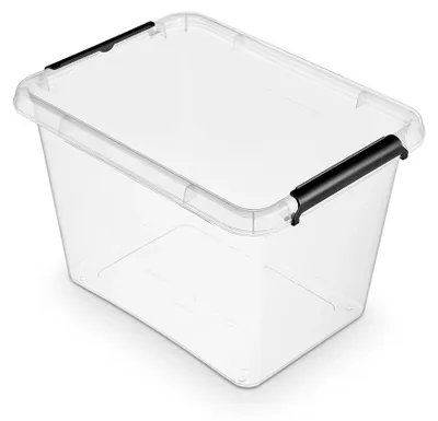 Produktbild von Orplast Aufbewahrungsbox - SimpleStore - Transparent - Stapelbar | Sachtelbar | Mit Deckel