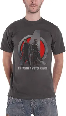 Immagine prodotto di Marvel Comics - Maglietta "Falcon & Winter Soldier" per bambini e ragazzi Unisex RO4383 (L) (Anthrazit)