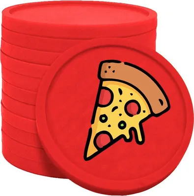 Immagine prodotto di Gettoni pizza CombiCraft rossi - Ø29mm - 100 pezzi