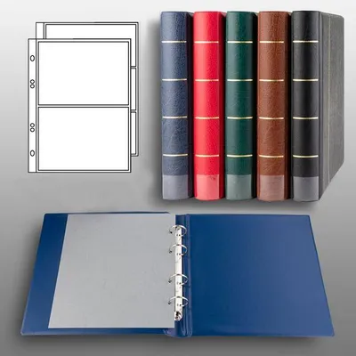 Produktbild von Prophila Collection Luxus-Banknoten-Ringbinder (blau) mit 20 Hüllen für 50 Banknoten