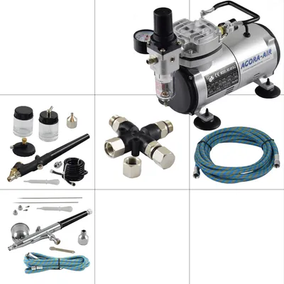 Produktbild von Agora-Tec® Airbrush Komplett-Set EXPERT VII.1