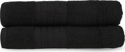 Zdjęcie produktu dla Muller Textiles 1000.04.93, Czarny, Bawełna, 2 szt., 500 g/m², 70 x 140 cm