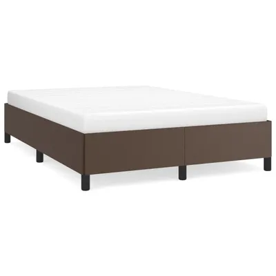 Produktbild von vidaXL Bettgestell Braun 140x200 cm Kunstleder