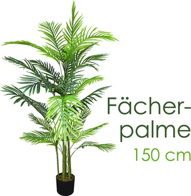 Immagine prodotto di Palmizio Palma Pianta Albero Artificiale Valse Plastica 150cm Decovego