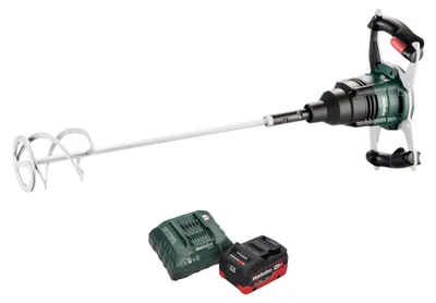 Zdjęcie produktu dla Metabo RW 18 LTX 120 Mieszadło akumulatorowe 18 V 40 l pojemności mieszania 1x akumulator LiHD 5,5 Ah + ładowarka
