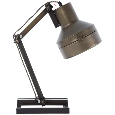 Produktbild von Brilliant Hardwork Tischleuchte E27 Schwarz Stahl 99037/46