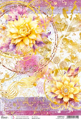 Produktbild von Motiv-Strohseide "Ethereal - Flower Festival", DIN A4