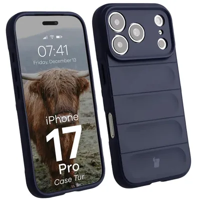 Produktbild von Robuste Handyhülle für iPhone 17 Pro, Bizon Case Tur, Dunkelblau
