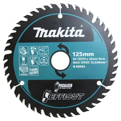 Produktbild von Makita Kreissägeblatt EFFICUT Ø 125 mm 45 Zähne 1,4 mm Schnittbreite 23° Zahnwinkel Holz
