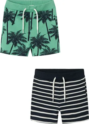 Produktbild von NAME IT Shorts 2er-Set elastischer Bund Kordelzug Größe: