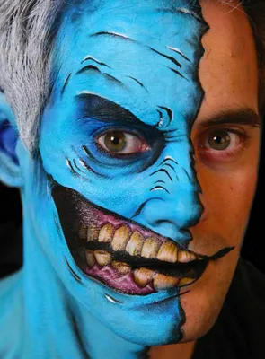 Produktbild von Twoface Klebe-Tattoo - Fasching Halloween Karneval