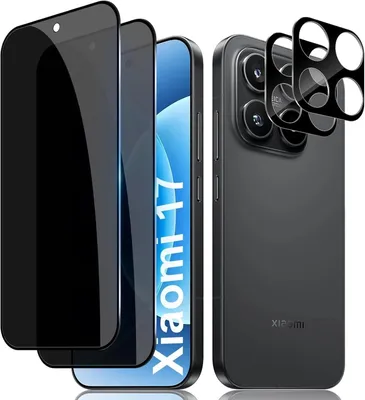 Produktbild von 2X Schutzglas ( Display + Kamera ) für Xiaomi 17 Display Full Hartglas Panzerglas Anty Spy