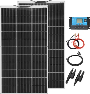 Zdjęcie produktu dla Zestaw modułów słonecznych, moc 120 W/240 W, elastyczna instalacja, zestaw 240 W - Biały