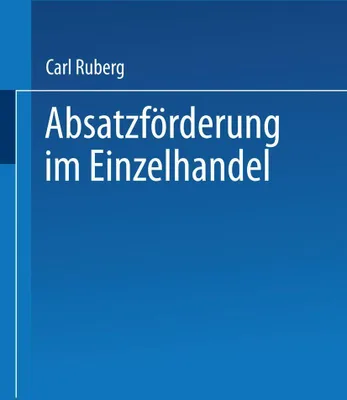 Produktbild von Absatzförderung im Einzelhandel