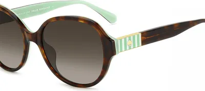 Zdjęcie produktu dla Okulary przeciwsłoneczne damskie Kate Spade KS EMALIE 2/G/S Havana green 56/18/140